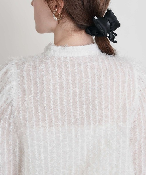 PICCIN PERLA（ピッチンペルラ）の「シアー突っ切りブラウス（シャツ/ブラウス・レディース・オフホワイト・M）」の5枚目の写真