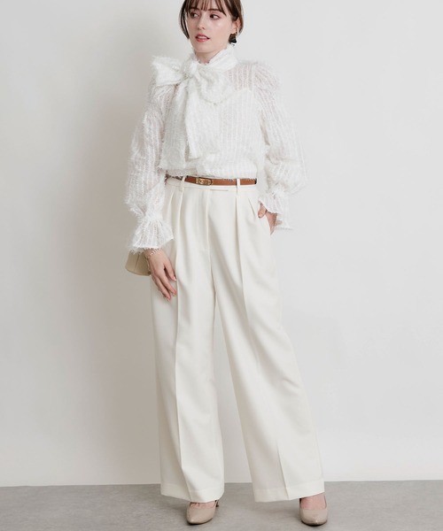 PICCIN PERLA（ピッチンペルラ）の「シアー突っ切りブラウス（シャツ/ブラウス・レディース・オフホワイト・M）」の16枚目の写真