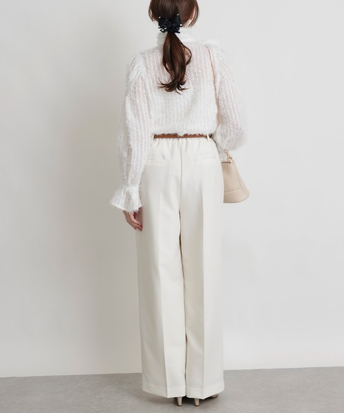 PICCIN PERLA（ピッチンペルラ）の「シアー突っ切りブラウス（シャツ/ブラウス・レディース・オフホワイト・M）」の18枚目の写真