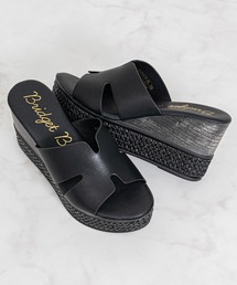 Bridget Birkin | 【Bridget Birkin】サイドカットウェッジミュールサンダル(562505)(サンダル)