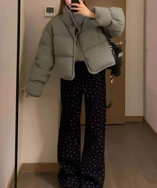 shyam inspiration(シャムインスピレーション)の「小花柄ストレートデニムパンツ(デニムパンツ・レディース・ブラック・L/M)」の18枚目の写真
