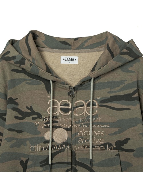 aeae（エーイーエーイー）の「WEB LOGO CROP HOOD ZIP-UP（パーカー・レディース・ピンク/ブルー・FREE）」の17枚目の写真
