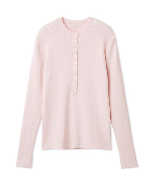 Mila Owen（ミラオーウェン）の「刺繍スカラヘンリーネックニット（ニット/セーター・レディース・アイボリー/オレンジ/ピンク/その他・0/1）」の2枚目の写真