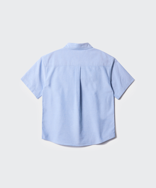 MUSINSA STANDARD KIDS（ムシンサスタンダードキッズ）の「オーバーサイズオックスフォード半袖シャツ[ブルー]（シャツ/ブラウス・レディース・その他・110/120/130/140/150/160）」の4枚目の写真