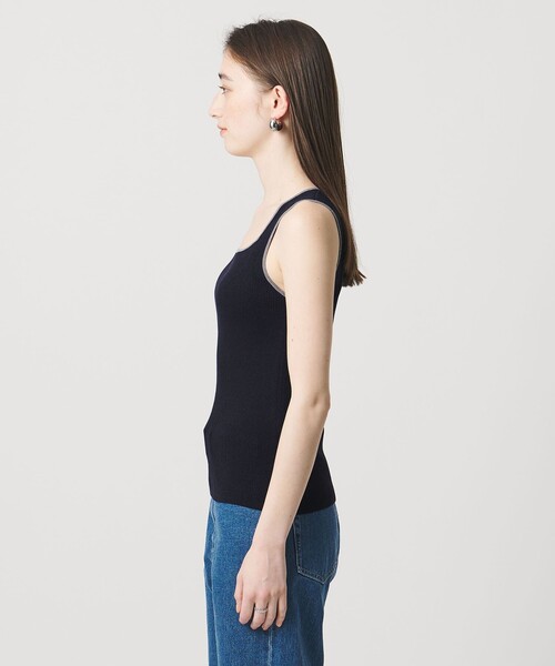 UNITED ARROWS(ユナイテッドアローズ)の「リブ スクエア キャミソールニット ‐ウォッシャブル‐(タンクトップ・レディース・ホワイト/グレー系/ネイビー/ベージュ/ブラック・FREE)」の21枚目の写真