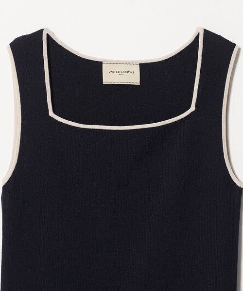 UNITED ARROWS(ユナイテッドアローズ)の「リブ スクエア キャミソールニット ‐ウォッシャブル‐(タンクトップ・レディース・ホワイト/グレー系/ネイビー/ベージュ/ブラック/その他7/その他1・FREE)」の21枚目の写真
