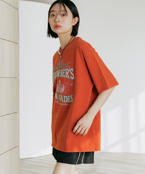 PAGEBOY（ページボーイ）の「クラフトスケープT（Tシャツ/カットソー・レディース・チャコールグレー/オートミール/レッド・SMALL/FREE）」の17枚目の写真