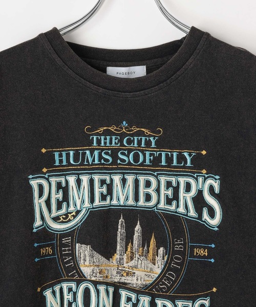 PAGEBOY（ページボーイ）の「クラフトスケープT（Tシャツ/カットソー・レディース・チャコールグレー/オートミール/レッド・SMALL/FREE）」の19枚目の写真