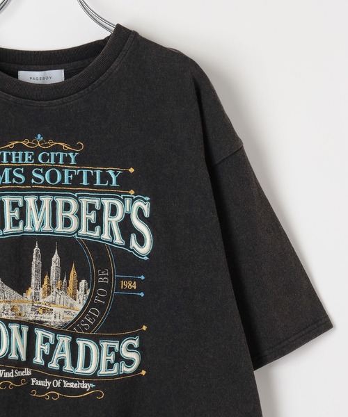 PAGEBOY（ページボーイ）の「クラフトスケープT（Tシャツ/カットソー・レディース・チャコールグレー/オートミール/レッド・SMALL/FREE）」の9枚目の写真