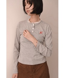 K-Slim ヘンリーネックトップ