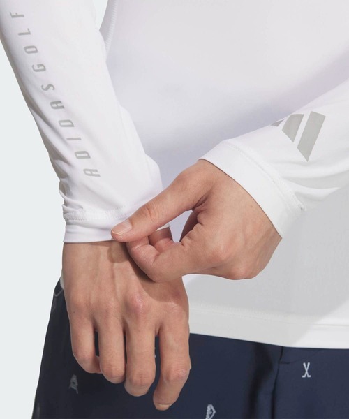 adidas(アディダス)の「ベースレイヤー 長袖【adidas Golf/アディダスゴルフ】(Tシャツ/カットソー・メンズ・ホワイト・3XL/XX-LARGE/X-LARGE/SMALL/MEDIUM/LARGE)」の3枚目の写真
