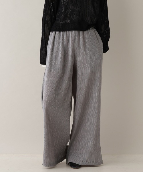 RAGEBLUE（レイジブルー）の「楊柳アソートワイドイージーパンツ（スラックス・レディース・グレー/ブラウン/ブルー系/ブラック系/ホワイト系・FREE）」の14枚目の写真