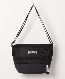 FLAP MINI SHOULDER BAG/THRASHER スラッシャー フラップ ミニショルダーバッグ GONZ刺繍 斜め掛け サコッシュ フェス 旅行 サブバッグ ストリート