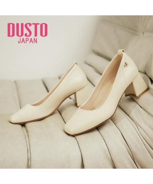 VIBGYOR（ヴィブジョー）の「【DUSTO】レディーススクエアトゥパンプス(MA)（パンプス・レディース・ベージュ/ブラック・23/23.5/24）」の2枚目の写真