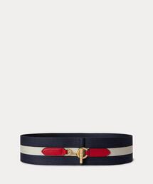 【超希少】ラルフローレンRalph Laurenトグルベルト麻×真鍮 レザー トグル スキニー ベルト（ベルト）｜LAUREN RALPH LAUREN