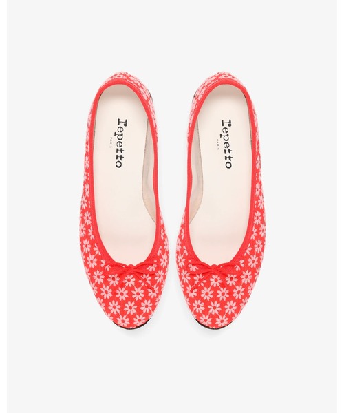 Repetto(レペット)の「Cendrillon Haute バレエフラット - EUサイズ / V374FLEURS(バレエシューズ・レディース・レッド・36/39/38/37)」の2枚目の写真