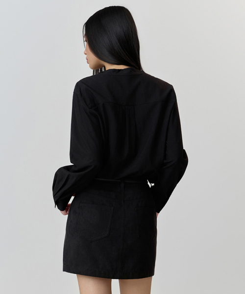 MUSINSA STANDARD WOMAN（ムシンサスタンダードウーマン）の「ウィメンズスカーフタイブラウス[ブラック]（シャツ/ブラウス・レディース・その他・LARGE/X-SMALL/SMALL/MEDIUM）」の5枚目の写真