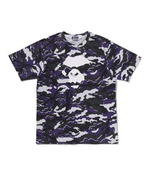 GLITCH WOODLAND CAMO APE FACE TEE