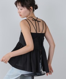 Bab（バブ）の「ピンタック刺繍レースキャミトップス（キャミソール）」