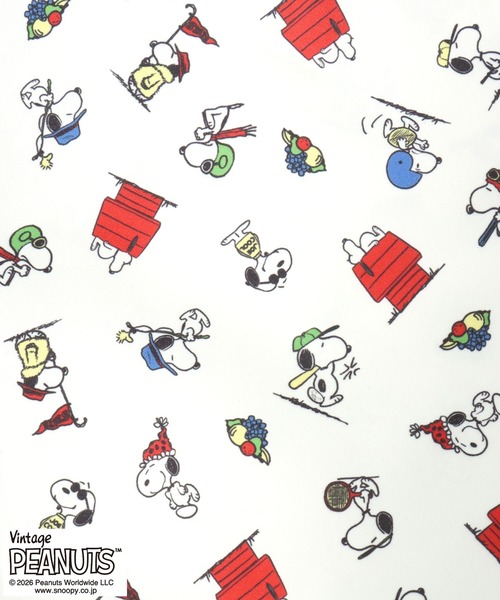 PEANUTS（ピーナッツ）の「Vintage PEANUTS×FRUIT OF THE LOOM コラボ スヌーピー キャラクター総柄エコバッグ（エコバッグ/サブバッグ・レディース・ブラック系その他/イエロー系その他/ホワイト系その他・FREE）」の17枚目の写真