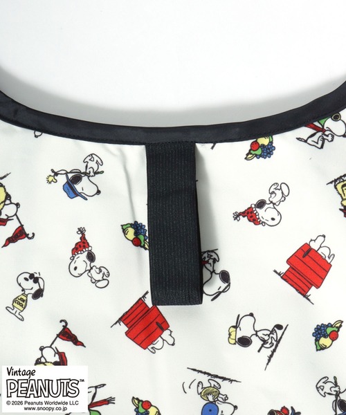 PEANUTS（ピーナッツ）の「Vintage PEANUTS×FRUIT OF THE LOOM コラボ スヌーピー キャラクター総柄エコバッグ（エコバッグ/サブバッグ・レディース・ブラック系その他/イエロー系その他/ホワイト系その他・FREE）」の10枚目の写真