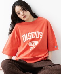 DISCUS（ディスカス）の「<DISCUS ディスカス>カレッジBIGショートTシャツ（Tシャツ/カットソー）」