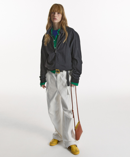 NOHANT（ノアン）の「LIGHT STAND-COLLAR BLOUSON BLACK（ナイロンジャケット・レディース・ブラック・SMALL/MEDIUM/LARGE）」の5枚目の写真