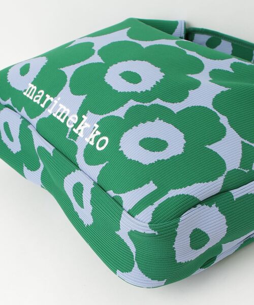 marimekko(マリメッコ)の「Unikko / Knitted Shoulderbag Large(ショルダーバッグ・レディース・モスグリーン・FREE)」の6枚目の写真
