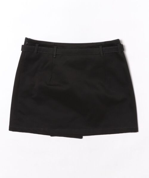 MARINE SERRE（マリーン・セル）の「SAILOR WORKWEAR BELTED MINI SK WSK115ACWOV0070（スカート・レディース・ブラック・36）」の2枚目の写真