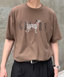 link lot（リンクロット）の「クロスステッチアニマル刺繍半袖Tシャツ（Tシャツ/カットソー）」