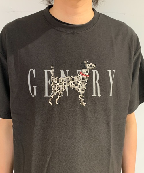 link lot（リンクロット）の「クロスステッチアニマル刺繍半袖Tシャツ（Tシャツ/カットソー・メンズ・ブラウン/チャコール/ホワイト・M/L）」の5枚目の写真