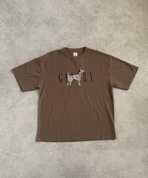link lot（リンクロット）の「クロスステッチアニマル刺繍半袖Tシャツ（Tシャツ/カットソー・メンズ・ブラウン/チャコール/ホワイト・M/L）」の13枚目の写真