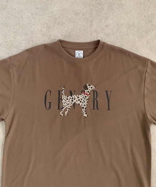 link lot（リンクロット）の「クロスステッチアニマル刺繍半袖Tシャツ（Tシャツ/カットソー・メンズ・ブラウン/チャコール/ホワイト・M/L）」の14枚目の写真
