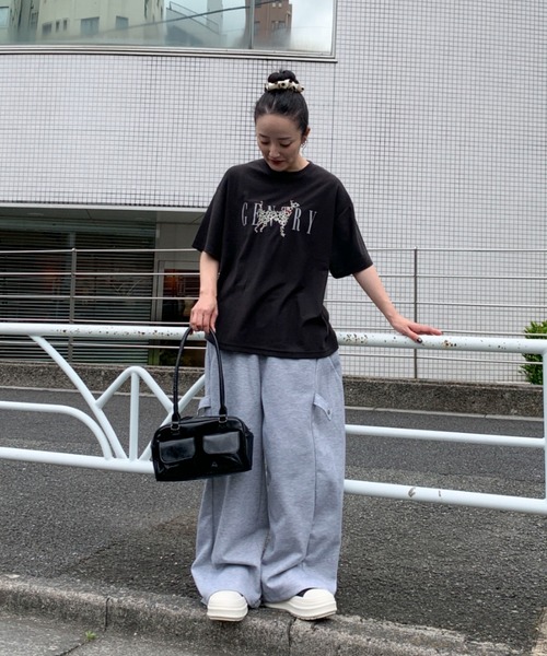 link lot（リンクロット）の「クロスステッチアニマル刺繍半袖Tシャツ（Tシャツ/カットソー・メンズ・ブラウン/チャコール/ホワイト・M/L）」の9枚目の写真