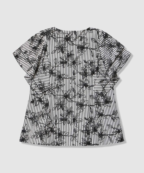 ANAYI（アナイ）の「フラワー刺繍ストライプ ブラウス（シャツ/ブラウス・レディース・ブラック・38/36）」の6枚目の写真