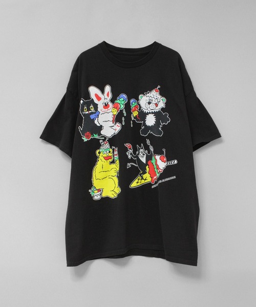 RNA(アールエヌエー)の「M2679 アイスモンスタープリントTEE(Tシャツ/カットソー・レディース・ブラック/アッシュグレー/ホワイト・MEDIUM)」の11枚目の写真