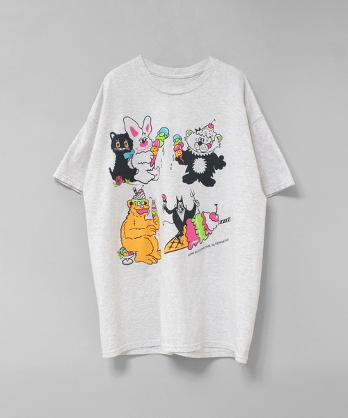 RNA(アールエヌエー)の「M2679 アイスモンスタープリントTEE(Tシャツ/カットソー・レディース・ブラック/アッシュグレー/ホワイト・MEDIUM)」の15枚目の写真