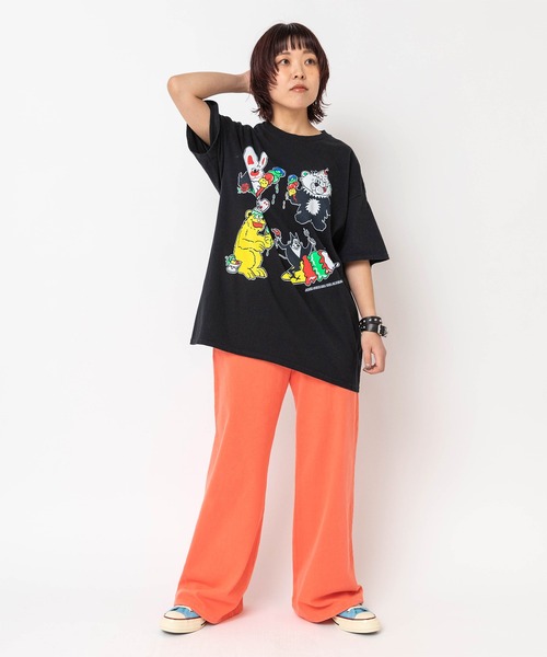 RNA(アールエヌエー)の「M2679 アイスモンスタープリントTEE(Tシャツ/カットソー・レディース・ブラック/アッシュグレー/ホワイト・MEDIUM)」の19枚目の写真