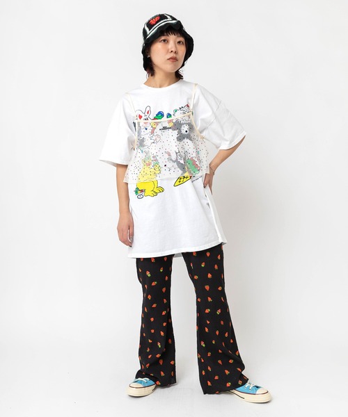 RNA(アールエヌエー)の「M2679 アイスモンスタープリントTEE(Tシャツ/カットソー・レディース・ブラック/アッシュグレー/ホワイト・MEDIUM)」の18枚目の写真