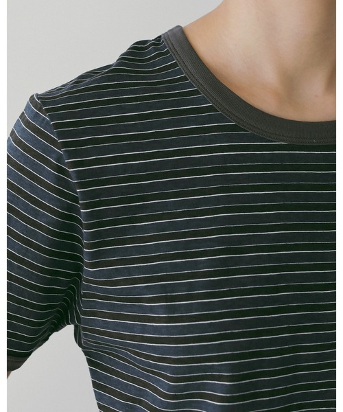 anuke(アンヌーク)の「Multi Border T-Shirts(Tシャツ/カットソー・レディース・ベージュ/ブルー・FREE)」の12枚目の写真