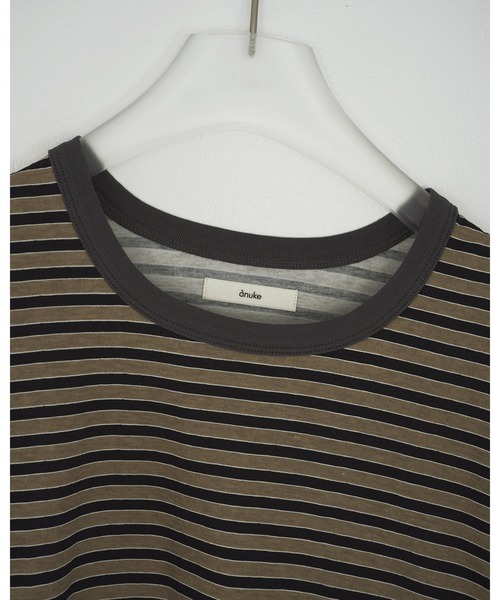 anuke(アンヌーク)の「Multi Border T-Shirts(Tシャツ/カットソー・レディース・ベージュ/ブルー・FREE)」の14枚目の写真