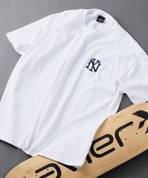 SAVIER（サビアー）の「【SAVIER/サビアー】×【ZERO STAIN/ゼロステイン】コラボ NY ロゴ刺繍 半袖 Tシャツ/ NY Logo（Tシャツ/カットソー）」