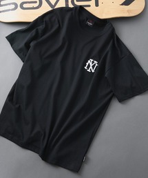 SAVIER（サビアー）の「【SAVIER/サビアー】×【ZERO STAIN/ゼロステイン】コラボ NY ロゴ刺繍 半袖 Tシャツ/ NY Logo（Tシャツ/カットソー）」
