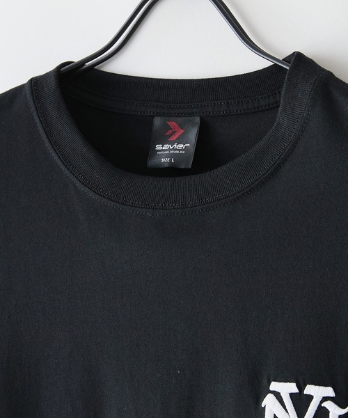 SAVIER(サビアー)の「【SAVIER/サビアー】×【ZERO STAIN/ゼロステイン】コラボ NY ロゴ刺繍 半袖 Tシャツ/ NY Logo(Tシャツ/カットソー・メンズ・オフホワイト/ブラック/ホワイト・MEDIUM/LARGE)」の6枚目の写真