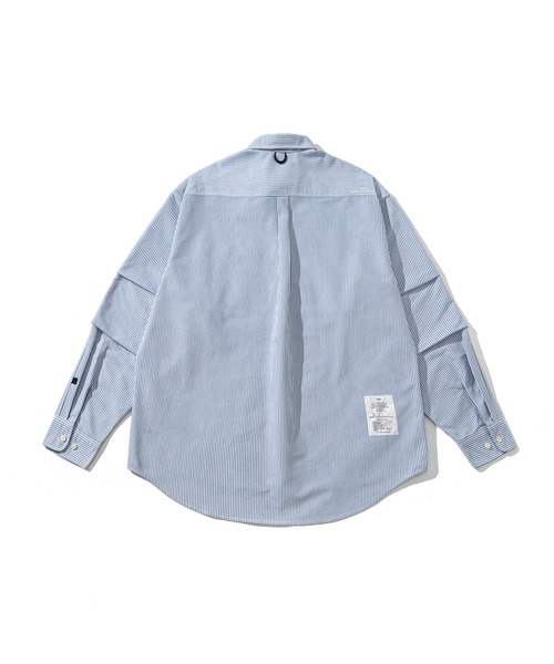 Liberaturs(リベレーター)の「オックスストライプ オーバーサイズ ボタンダウンシャツ / Oxford Stripe Oversized Button Down Shirt(シャツ/ブラウス・メンズ・サックスブルー・SMALL)」の7枚目の写真