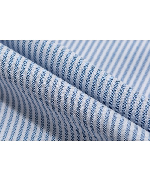 Liberaturs(リベレーター)の「オックスストライプ オーバーサイズ ボタンダウンシャツ / Oxford Stripe Oversized Button Down Shirt(シャツ/ブラウス・メンズ・サックスブルー・SMALL)」の2枚目の写真