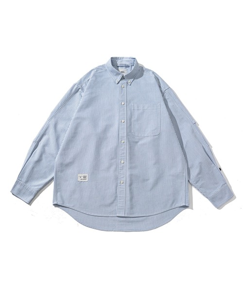 Liberaturs(リベレーター)の「オックスストライプ オーバーサイズ ボタンダウンシャツ / Oxford Stripe Oversized Button Down Shirt(シャツ/ブラウス・メンズ・サックスブルー・SMALL)」の6枚目の写真