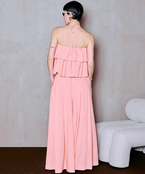 MAISON SPECIAL(メゾンスペシャル)の「Multiway Skirt Volume Pants/マルチウェイスカートボリュームパンツ(その他パンツ・レディース・コーラルピンク/ホワイト/ブラック・38/36)」の4枚目の写真