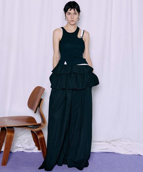 MAISON SPECIAL(メゾンスペシャル)の「Multiway Skirt Volume Pants/マルチウェイスカートボリュームパンツ(その他パンツ・レディース・コーラルピンク/ホワイト/ブラック・38/36)」の15枚目の写真