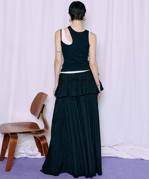 MAISON SPECIAL(メゾンスペシャル)の「Multiway Skirt Volume Pants/マルチウェイスカートボリュームパンツ(その他パンツ・レディース・コーラルピンク/ホワイト/ブラック・38/36)」の17枚目の写真
